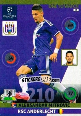 Sticker Aleksandar Mitrovic - UEFA Champions League 2014-2015. Adrenalyn XL - Panini