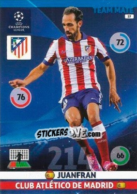 Sticker Juanfran - UEFA Champions League 2014-2015. Adrenalyn XL n. 57 - Panini