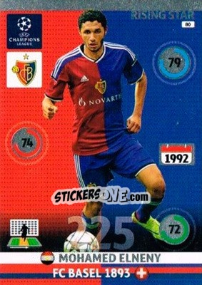 Cromo Mohamed Elneny - UEFA Champions League 2014-2015. Adrenalyn XL - Panini