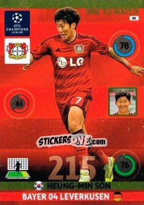 Sticker Heung-Min Son - UEFA Champions League 2014-2015. Adrenalyn XL - Panini