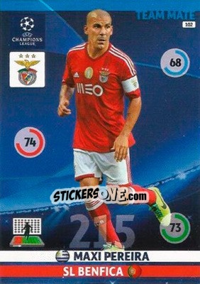 Cromo Maxi Pereira - UEFA Champions League 2014-2015. Adrenalyn XL - Panini