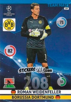 Cromo Roman Weidenfeller - UEFA Champions League 2014-2015. Adrenalyn XL n. 109 - Panini