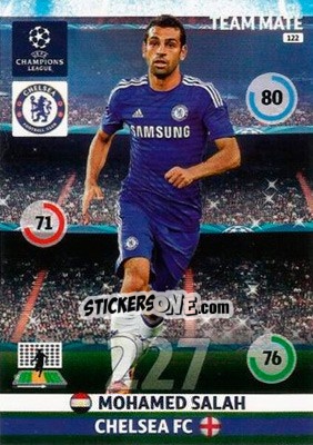 Sticker Mohamed Salah - UEFA Champions League 2014-2015. Adrenalyn XL n. 122 - Panini