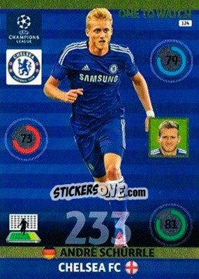 Sticker André Schürrle - UEFA Champions League 2014-2015. Adrenalyn XL n. 124 - Panini