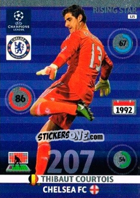 Sticker Thibaut Courtois - UEFA Champions League 2014-2015. Adrenalyn XL n. 125 - Panini