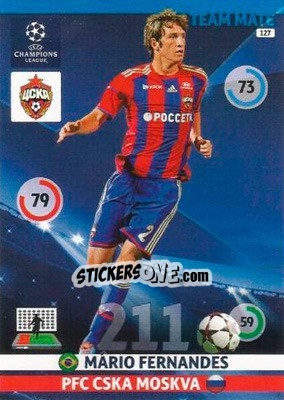 Sticker Mário Fernandes - UEFA Champions League 2014-2015. Adrenalyn XL - Panini