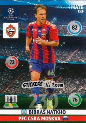 Sticker Bibras Natkho - UEFA Champions League 2014-2015. Adrenalyn XL - Panini