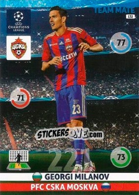 Sticker Georgi Milanov - UEFA Champions League 2014-2015. Adrenalyn XL - Panini