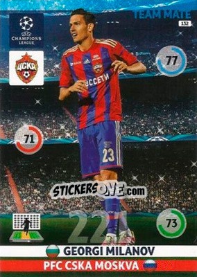 Cromo Georgi Milanov - UEFA Champions League 2014-2015. Adrenalyn XL - Panini