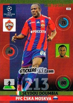 Sticker Seydou Doumbia - UEFA Champions League 2014-2015. Adrenalyn XL n. 133 - Panini