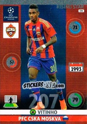 Figurina Vitinho - UEFA Champions League 2014-2015. Adrenalyn XL n. 134 - Panini