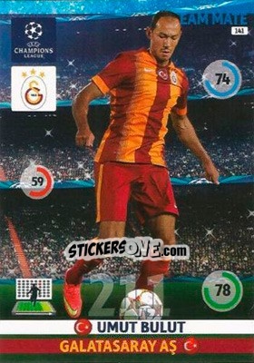 Sticker Umut Bulut - UEFA Champions League 2014-2015. Adrenalyn XL n. 141 - Panini