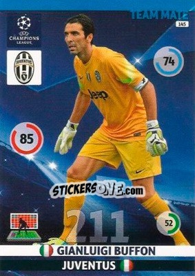 Sticker Gianluigi Buffon - UEFA Champions League 2014-2015. Adrenalyn XL n. 145 - Panini