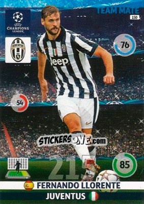 Sticker Fernando Llorente - UEFA Champions League 2014-2015. Adrenalyn XL n. 150 - Panini