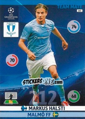 Sticker Markus Halsti - UEFA Champions League 2014-2015. Adrenalyn XL n. 165 - Panini