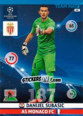 Sticker Danijel Subašic - UEFA Champions League 2014-2015. Adrenalyn XL n. 181 - Panini