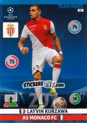 Sticker Layvin Kurzawa - UEFA Champions League 2014-2015. Adrenalyn XL n. 182 - Panini