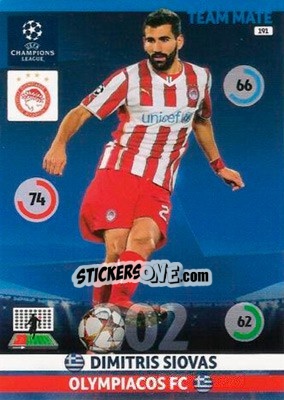 Sticker Dimitris Siovas - UEFA Champions League 2014-2015. Adrenalyn XL n. 191 - Panini