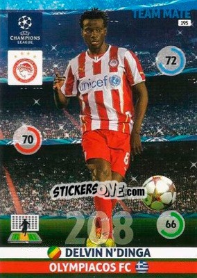 Figurina Delvin N'Dinga - UEFA Champions League 2014-2015. Adrenalyn XL - Panini