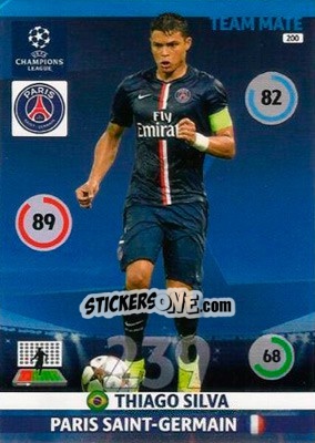 Sticker Thiago Silva - UEFA Champions League 2014-2015. Adrenalyn XL n. 200 - Panini