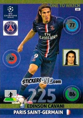 Sticker Edinson Cavani - UEFA Champions League 2014-2015. Adrenalyn XL n. 205 - Panini