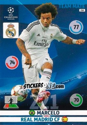 Sticker Marcelo - UEFA Champions League 2014-2015. Adrenalyn XL - Panini