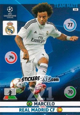 Figurina Marcelo - UEFA Champions League 2014-2015. Adrenalyn XL - Panini