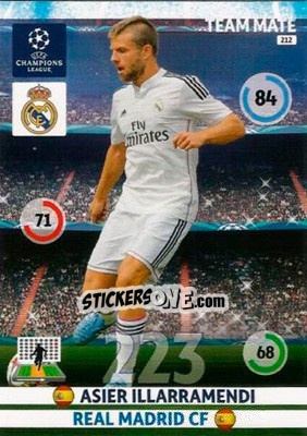 Sticker Asier Illarramendi - UEFA Champions League 2014-2015. Adrenalyn XL n. 212 - Panini