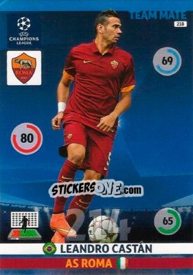 Cromo Leandro Castán - UEFA Champions League 2014-2015. Adrenalyn XL n. 218 - Panini
