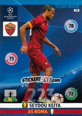 Sticker Seydou Keita - UEFA Champions League 2014-2015. Adrenalyn XL n. 219 - Panini