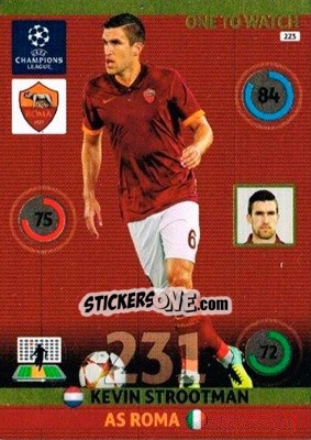 Sticker Kevin Strootman - UEFA Champions League 2014-2015. Adrenalyn XL n. 223 - Panini