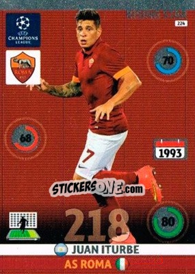 Sticker Juan Iturbe - UEFA Champions League 2014-2015. Adrenalyn XL n. 224 - Panini