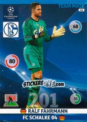 Sticker Ralf Fährmann - UEFA Champions League 2014-2015. Adrenalyn XL n. 226 - Panini