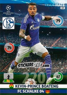 Sticker Kevin-Prince Boateng - UEFA Champions League 2014-2015. Adrenalyn XL - Panini