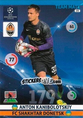 Sticker Anton Kanibolotskiy - UEFA Champions League 2014-2015. Adrenalyn XL n. 235 - Panini