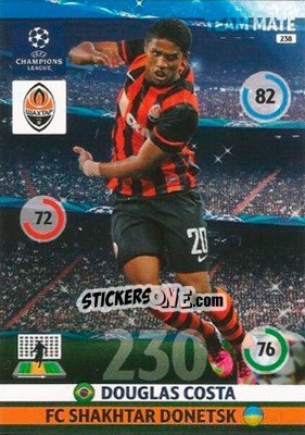Sticker Douglas Costa - UEFA Champions League 2014-2015. Adrenalyn XL n. 238 - Panini