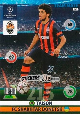 Sticker Taison - UEFA Champions League 2014-2015. Adrenalyn XL n. 240 - Panini