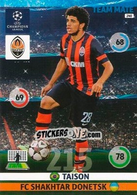 Figurina Taison - UEFA Champions League 2014-2015. Adrenalyn XL - Panini