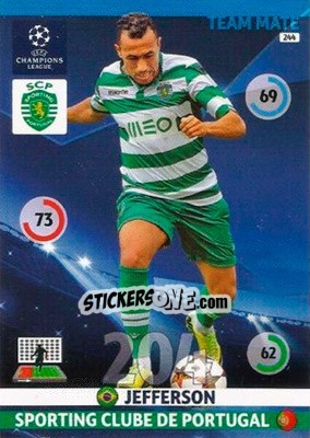 Sticker Jefferson - UEFA Champions League 2014-2015. Adrenalyn XL - Panini