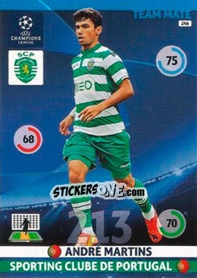 Sticker André Martins - UEFA Champions League 2014-2015. Adrenalyn XL n. 246 - Panini