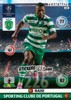 Sticker Nani - UEFA Champions League 2014-2015. Adrenalyn XL - Panini