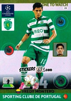 Sticker Fredy Montero - UEFA Champions League 2014-2015. Adrenalyn XL n. 250 - Panini