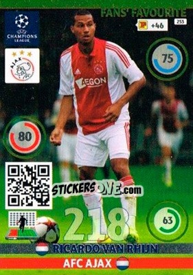 Sticker Ricardo van Rhijn - UEFA Champions League 2014-2015. Adrenalyn XL n. 253 - Panini