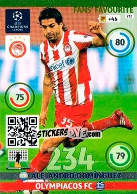 Cromo Alejandro Domínguez - UEFA Champions League 2014-2015. Adrenalyn XL n. 272 - Panini