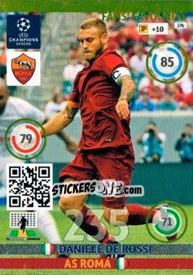 Sticker Daniele De Rossi - UEFA Champions League 2014-2015. Adrenalyn XL n. 276 - Panini