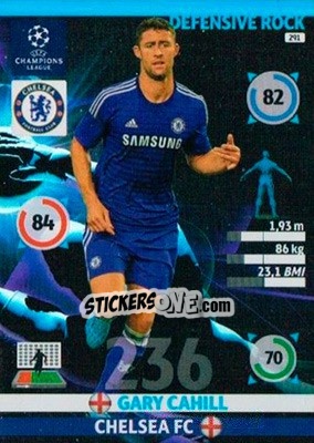 Sticker Gary Cahill - UEFA Champions League 2014-2015. Adrenalyn XL n. 291 - Panini
