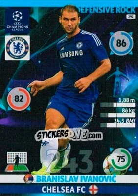 Sticker Branislav Ivanovic - UEFA Champions League 2014-2015. Adrenalyn XL n. 292 - Panini