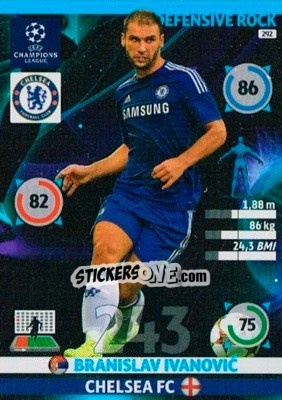 Sticker Branislav Ivanovic - UEFA Champions League 2014-2015. Adrenalyn XL - Panini