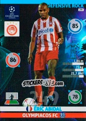 Sticker Éric Abidal - UEFA Champions League 2014-2015. Adrenalyn XL n. 299 - Panini