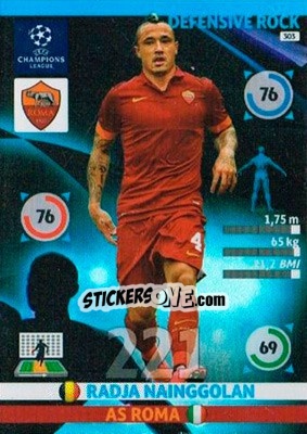 Sticker Radja Nainggolan - UEFA Champions League 2014-2015. Adrenalyn XL n. 303 - Panini